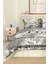 Marka Nevresim Takımı Çift Kişilik Pamuklu Saten Kumaş 6 Parça 3D Dijital Baskı Duvet Cover Set Model No:46 3