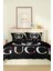 Marka Nevresim Takımı Çift Kişilik Pamuklu Saten Kumaş 6 Parça 3D Dijital Baskı Duvet Cover Set Model No:54 2