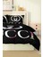 Marka Nevresim Takımı Çift Kişilik Pamuklu Saten Kumaş 6 Parça 3D Dijital Baskı Duvet Cover Set Model No:54 5