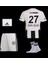 2024/25 B€şiktæş-Rafa Silva-27 Çocuk Iç Saha Çubuklu Forma (Forma Şort Çorap) 1