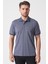 São Paulo 2448 Slim Fit Klasik Polo Yaka Pamuklu Likralı T-Shirt Navy 1