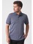 São Paulo 2448 Slim Fit Klasik Polo Yaka Pamuklu Likralı T-Shirt Navy 2