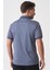 São Paulo 2448 Slim Fit Klasik Polo Yaka Pamuklu Likralı T-Shirt Navy 5
