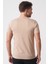 Rio De Janeiro 3087 Slim Fit Bisiklet Yaka Pamuklu Likralı T-Shirt Ekru 4
