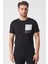 Brasília 3148 Slim Fit Pamuklu Likralı Bisiklet Yaka T-Shirt Siyah 1