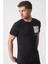 Brasília 3148 Slim Fit Pamuklu Likralı Bisiklet Yaka T-Shirt Siyah 3