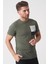 Brasília 3148 Slim Fit Pamuklu Likralı Bisiklet Yaka T-Shirt Haki 3