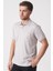 São Paulo 2448 Slim Fit Klasik Polo Yaka Pamuklu Likralı T-Shirt Taş 2