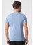 Brasília 3148 Slim Fit Pamuklu Likralı Bisiklet Yaka T-Shirt Mavi 4