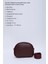 Bordo Shk194 Deri 2 Bölmeli Fermuarlı Ayarlanabilir Kolon Askılı Omuz Çantası U:16 E:21 G:6 Cm 3