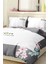 Marka Nevresim Takımı Çift Kişilik Pamuklu Saten Kumaş 6 Parça 3D Dijital Baskı Duvet Cover Set Model No:47 4