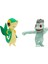 Battle Figürler Seri 14 - Machop + Snivy 1