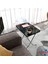 Avenza Katlanabilir Siyah Mermer Zigon 4'lü Sehpa Takım Paslanmaz Gri Metal Ayaklı 35 x 45 2
