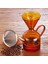 Premium Amber Borosilikat Cam Kahve Demleme Sürahisi 600ML Isıya Dayanıklı Chemex Tarzı Manuel Kahve Demliği Filtre Aparatlı Şık Tasarım 1