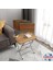 Avenza Katlanabilir Zigon 4'lü Sehpa Takım Paslanmaz Gri Metal Ayaklı 35X45 1