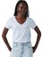 Premium Kadın Ess Logo V Yaka Tee T-Shirt Irina 3