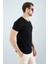 Erkek Slim Fit Likralı Oval Kesim Açık Yaka Basic Body T-Shirt 2