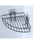 Buffer® Yapışkanlı Banyo Köşeliği Kancalı Köşe Rafı Duş Şampuanlık Duvar Düzenleyici Organizer Raf 3