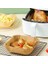 Buffer® 100 Adet Air Fryer Pişirme Kağıdı Tek Kullanımlık Gıda Yağlı Kağıdı Kare Tabak Model 2