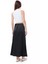 Kadın Siyah Maxi Saten Etek Lastikli 2
