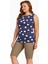 Argento 0755-9001 Desenli Kısa Kollu Tankini 1