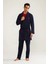 D's Damat 03000 5'li Robdöşambr Erkek Damat Pijama Seti 1