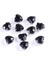8 mm Kasalı Dikme Siyah Cam Kalp Taş 20 Adet 1