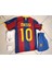 Barcelona Messi 10 Kırmızı Mavi Çocuk Forma 4 Lü Set. Forma+Şort+Çorap+Bileklik 1