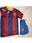 Barcelona Messi 10 Kırmızı Mavi Çocuk Forma 4 Lü Set. Forma+Şort+Çorap+Bileklik 2