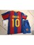 Barcelona Messi 10 Kırmızı Mavi Çocuk Forma 3 Lü Set. Forma+Şort+Çorap 1