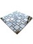 Mutfak Tezgah Arası ve Iç Dekorasyon Için Gümüş Krom (Inox) Mix. 30X30CM Fileli Kristal Cam Mozaik ( 11 File Karo = 1 M2 Fiyatıdır ) 2