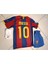 Barcelona Messi 10 Kırmızı Mavi Çocuk Forma 3 Lü Set. Forma+Şort+Çorap 1