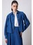 Denim Ceket Etek Takım Koyu Denim 3