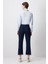 Paçası Püsküllü Denim Pantolon Koyu Denim 3