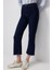 Paçası Püsküllü Denim Pantolon Koyu Denim 4