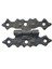 Antika Tarz Dekoratif Pirinç Yıldız Menteşe - 63X36 Mm, Oksit 1