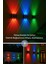 Solar Güneş Enerjili 4 Ledli Bahçe Aydınlatması Aplik Rgb Işık LED Lamba (1 Adet) 4