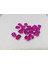 15 Adet 10×14(1.4cm) Dikdörtgen Fuşya Kasalı Dikme Cam Taş 1