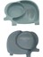 ® Bebek ve Çocuk Için Sevimli Fil Model Desenli Yemek Bebek Mama Kabı Bölmeli Tabak 5