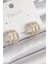Pirinç Gold Renk Zirkon Taşlı Halka Model Kadın Küpe - TJ-BKP9955 1