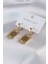 316L Çelik Gold Renk Lotus Işleme Kadın Küpe - TJ-BKP7490 1