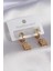 316L Çelik Gold Renk Baget Kadın Küpe - TJ-BKP7464 1