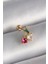 316L Çelik Gold Renk Zirkon Taşlı Kiraz Tragus Piercing - TJ-PR1226 1