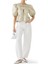 Metallic Cloque Peplum Bluz 2