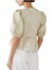 Metallic Cloque Peplum Bluz 3