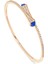 Zarif Lapis Lazuli ve Pırlantalı 18K Rose Gold Bilezik 5