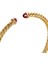 Esnek Spiral Altın Bilezik, 18 Ayar Sarı Altın ve Rhodolite Garnet 4