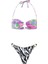 Çiçekli Zebra Desenli Bikini 1
