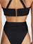 Yüksek Bel Tanga Kesim Ruched Bikini Altı Şık ve Rahat, %80 Geri Dönüşümlü Polyester 2