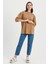 Truvakar Kol Basic Oversize Tişört Kahverengi 3